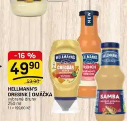 Flop HELLMANN'S DRESINK | OMÁČKA vybrané druhy nabídka