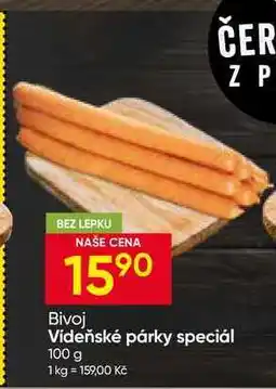 Hruška Vídeňské párky speciál nabídka
