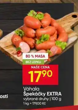 Hruška Váhala Špekáčky EXTRA vybrané druhy nabídka