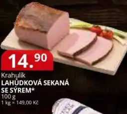Potraviny CZ Krahulik Lahůdková sekaná se sýrem nabídka