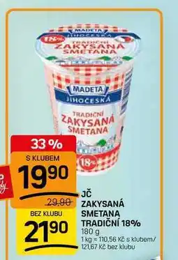 Flop JČ ZAKYSANÁ SMETANA TRADIČNÍ 18% nabídka