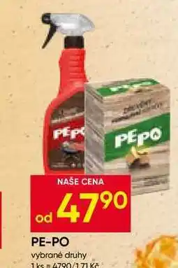 Hruška PE-PO vybrané druhy nabídka