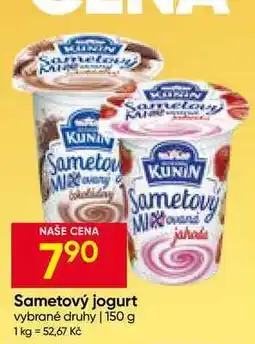 Hruška KUNÍN Sametový jogurt vybrané druhy nabídka