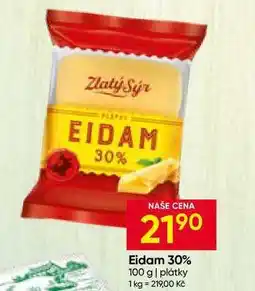 Hruška Zlatý Sýr Eidam 30% 100 g plátky nabídka