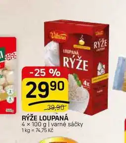 Flop RÝŽE LOUPANÁ 4 x 100 g varné sáčky nabídka