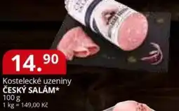 Potraviny CZ Kostelecké uzeniny český salám nabídka