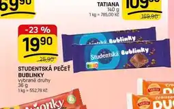 Flop STUDENTSKÁ PEČEŤ BUBLINKY vybrané druhy nabídka
