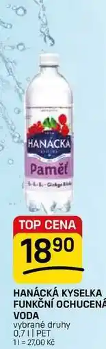 Flop HANÁCKÁ KYSELKA FUNKČNÍ OCHUCENÁ VODA vybrané druhy nabídka