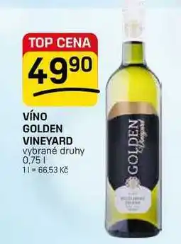 Flop VÍNO GOLDEN VINEYARD vybrané druhy nabídka