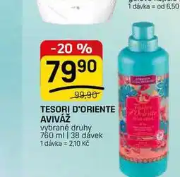 Flop TESORI D'ORIENTE AVIVÁŽ vybrané druhy nabídka
