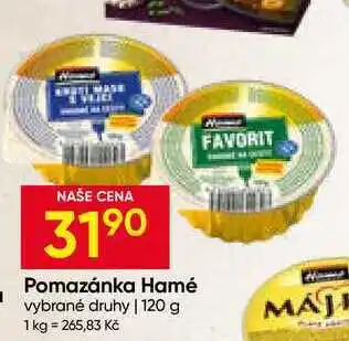 Hruška Pomazánka Hamé vybrané druhy nabídka