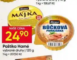 Hruška Paštika Hamé vybrané druhy nabídka