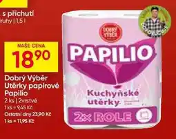 Hruška Papilio 2 ks, 2vrstvé kuchyňské utěrky nabídka