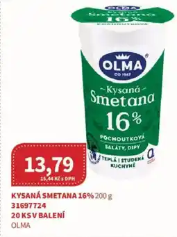Kubík potraviny OLMA Kysaná smetana 16% nabídka