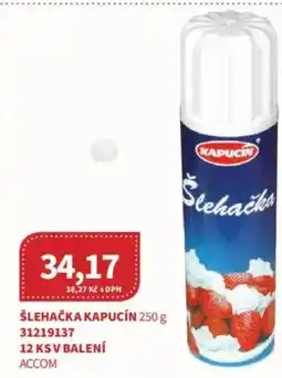 Kubík potraviny Šlehačka kapucín nabídka