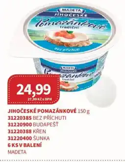 Kubík potraviny MADETA Jihočeské pomazánkové nabídka
