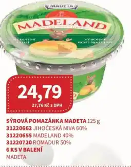 Kubík potraviny Sýrová pomazánka Madeta nabídka