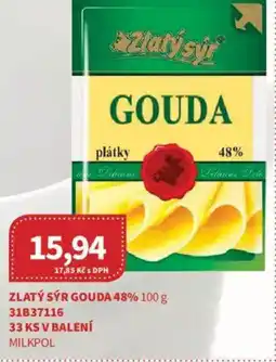 Kubík potraviny Zlatý sýr gouda 48% nabídka