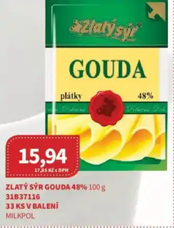 Kubík potraviny Zlatý sýr gouda 48% nabídka