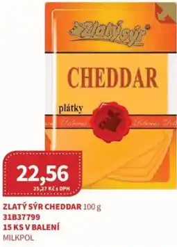 Kubík potraviny Zlatý sýr cheddar nabídka