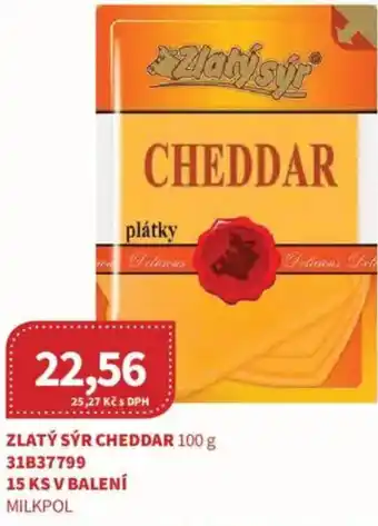 Kubík potraviny Zlatý sýr cheddar nabídka