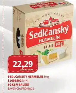 Kubík potraviny Sedlčanský hermelín nabídka
