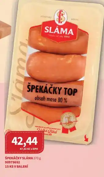 Kubík potraviny Špekáčky sláma nabídka