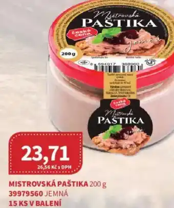 Kubík potraviny Mistrovská paštika nabídka