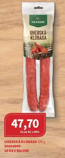 Kubík potraviny KRAHULIK Uherská klobása nabídka