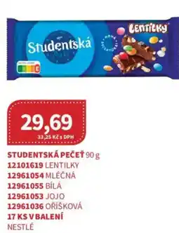 Kubík potraviny Studentská pečeť nabídka