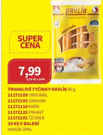 Kubík potraviny Trvanlivé tyčinky havlík nabídka