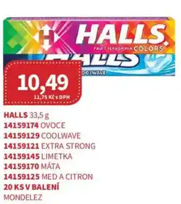 Kubík potraviny Halls nabídka