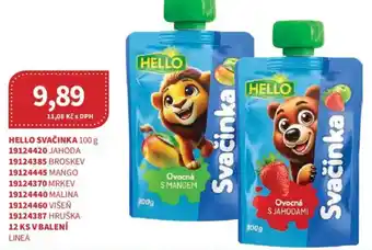 Kubík potraviny Hello svačinka nabídka