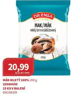 Kubík potraviny DR.ENSA Mák mletý 100% nabídka