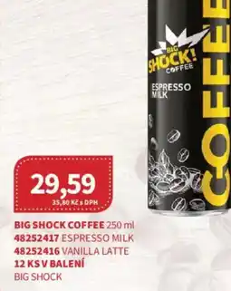Kubík potraviny Big shock coffee nabídka