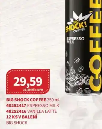 Kubík potraviny Big shock coffee nabídka