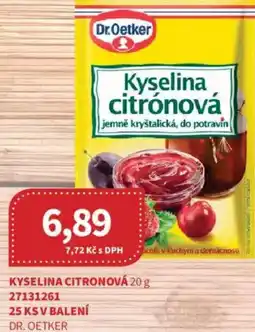 Kubík potraviny DR. OETKER Kyselina citronová nabídka