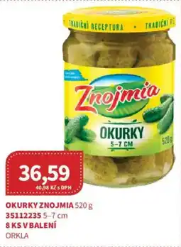 Kubík potraviny Okurky znojmia nabídka