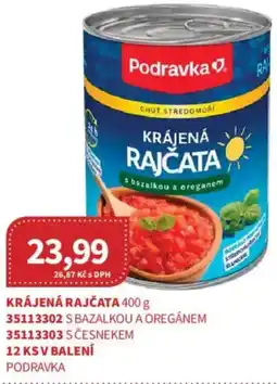 Kubík potraviny Krájená rajčata nabídka