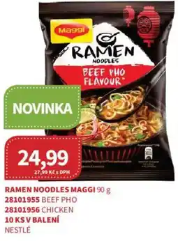 Kubík potraviny Ramen noodles maggi nabídka