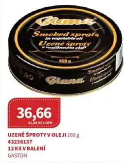 Kubík potraviny Uzené šproty v oleji nabídka