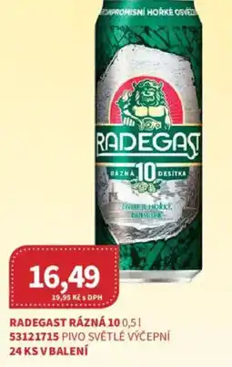 Kubík potraviny Radegast rázná 10 nabídka