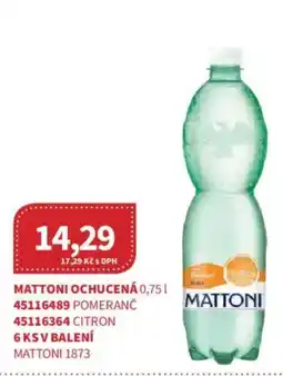 Kubík potraviny Mattoni ochucená nabídka