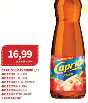 Kubík potraviny Caprio hustý sirup nabídka