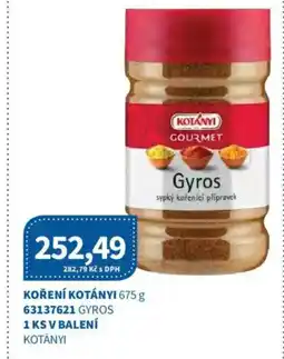 Kubík potraviny Koření kotányi nabídka
