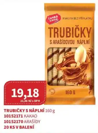 Kubík potraviny Trubičky s náplní nabídka