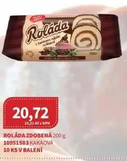 Kubík potraviny Roláda zdobená nabídka