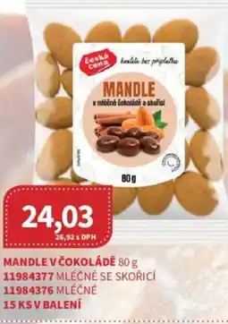 Kubík potraviny Mandle v čokoládě nabídka