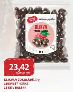 Kubík potraviny Klikva v čokoládĕ nabídka