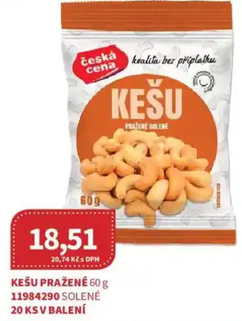 Kubík potraviny Kešu pražené nabídka